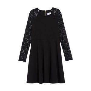 🔥 Nickie Lew Girls Skater Dress Black Size 12 Lace